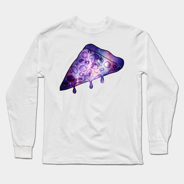 Galaxy pizza Long Sleeve T-Shirt by Morishasha